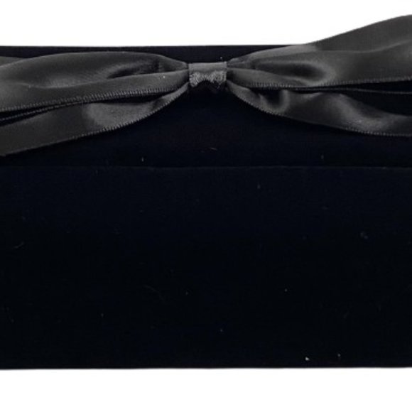 YSL Black Velvet Clutch With Bow, SKU 000353-12 - Picture 1 of 6